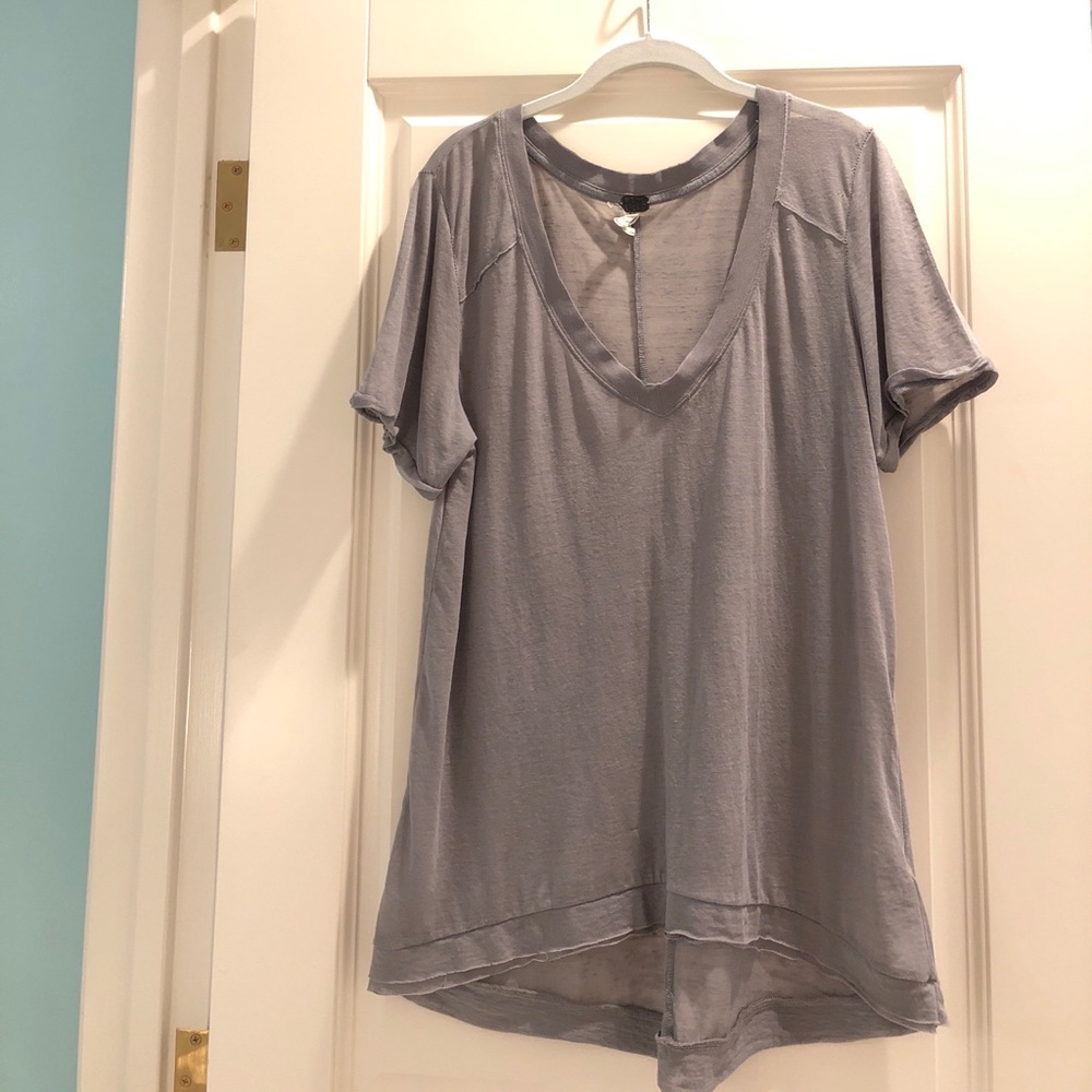 Free people v neck gray